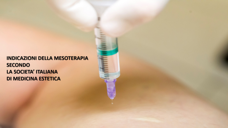 Indicazioni della mesoterapia secondo la Società Italiana di Medicina Estetica